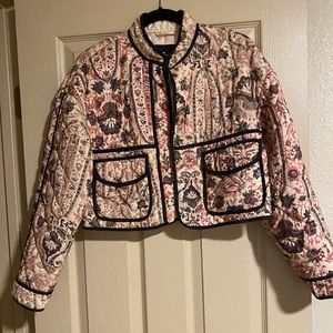 7 for all Mankind- quilted crop jacket Sz XS